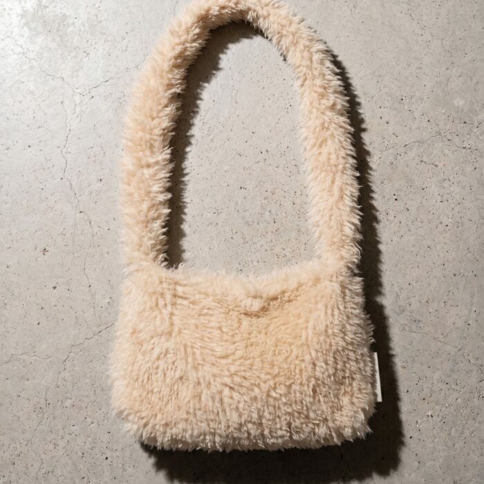 Fur shoulder bag