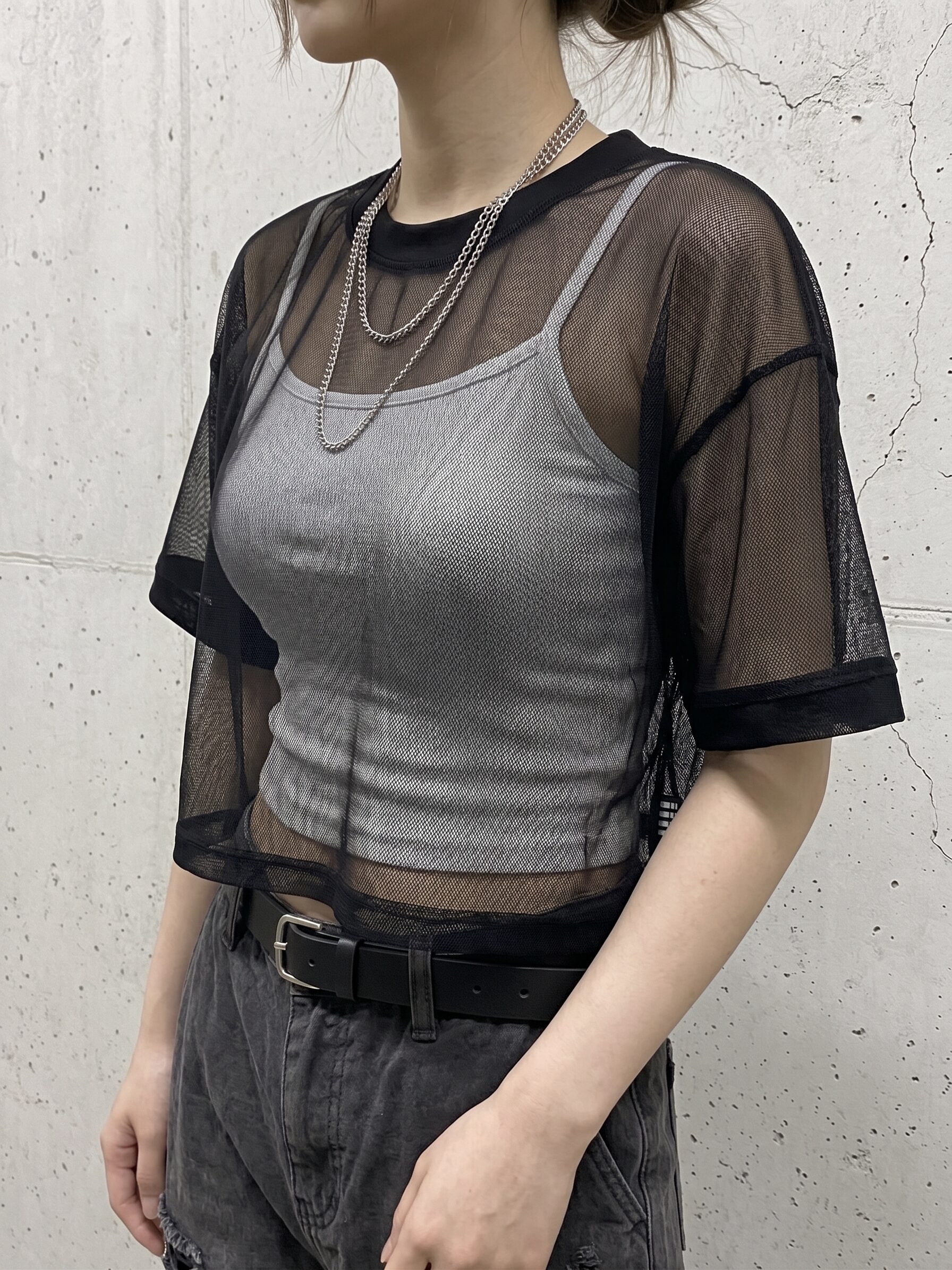 Mesh crop top